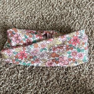 Floral Headband with Pink and Green Accents
